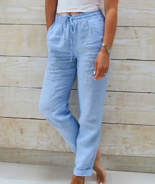 Wren high-waist linen trousers – view 1