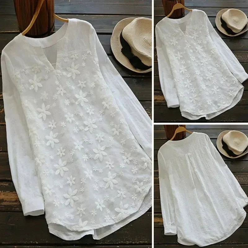 Brianna embroidered lace blouse – view 6