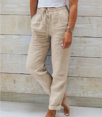 Wren high-waist linen trousers – view 5