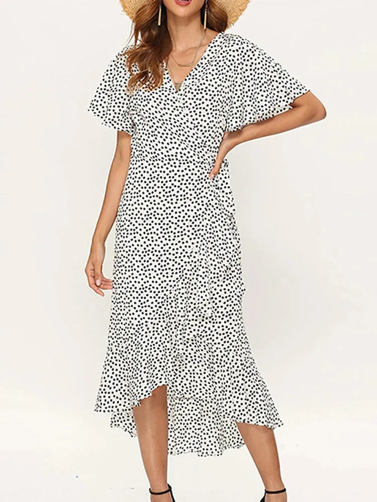 Poppy boho wrap maxi dress – view 6