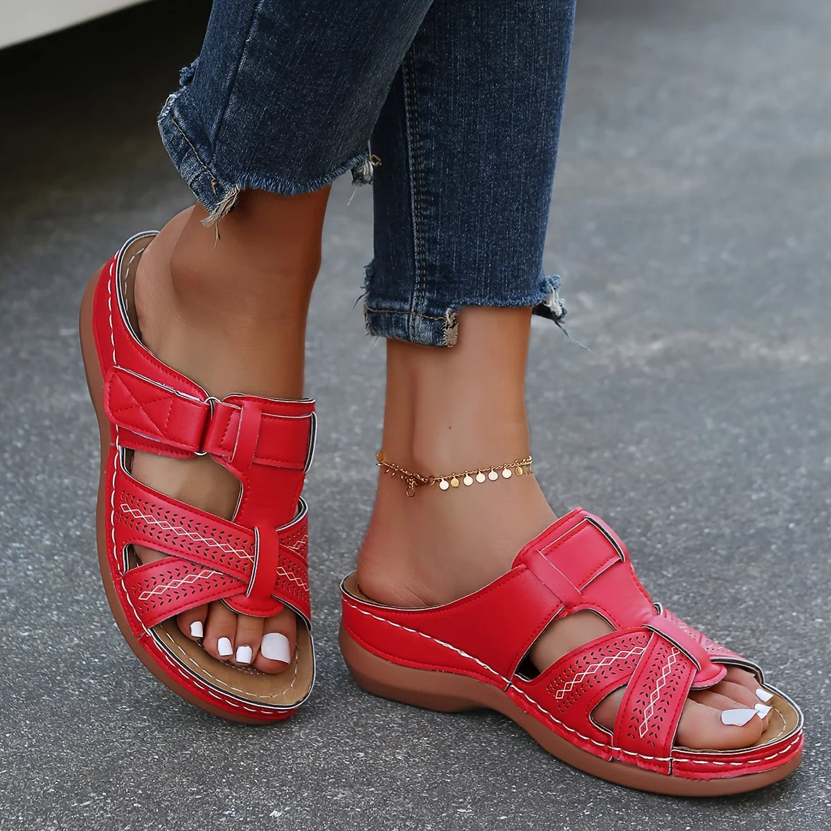 Nora orthopedic wedge sandals – view 6