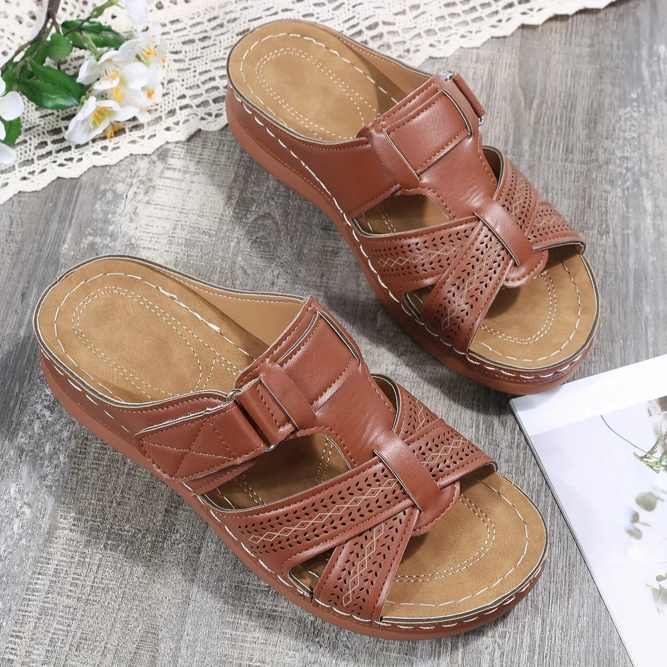 Nora | Orthopedic Wedge Sandals