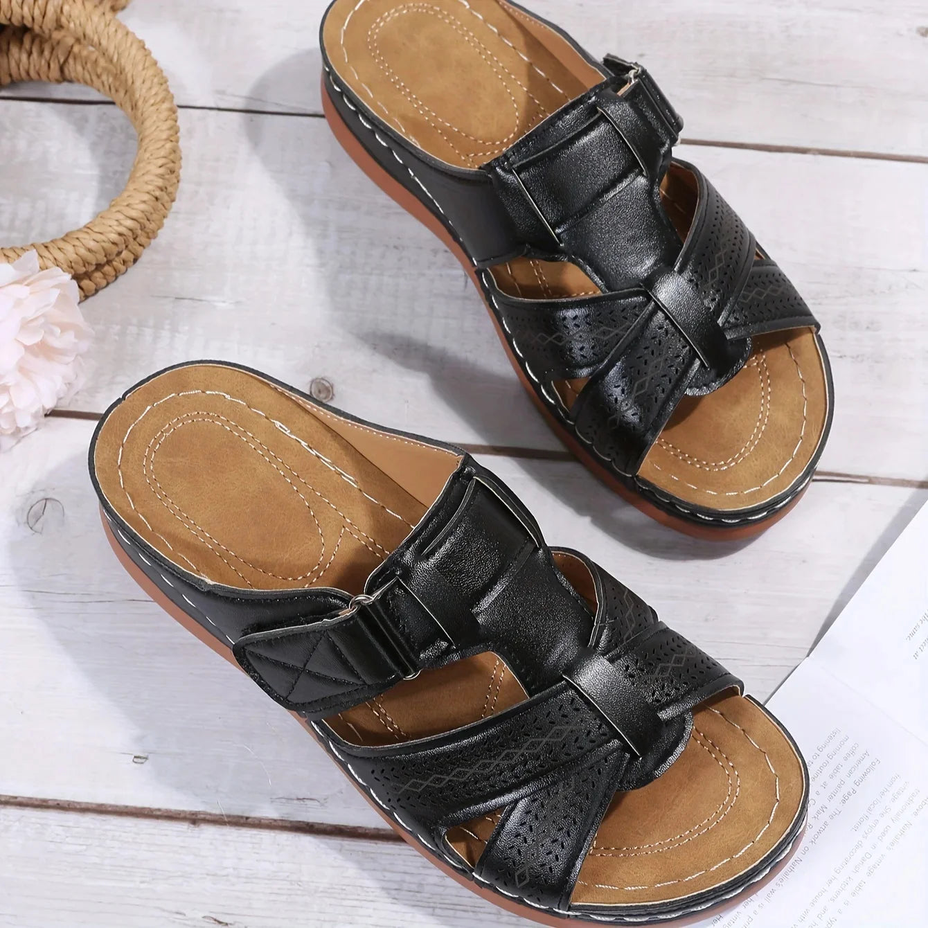 Nora orthopedic wedge sandals – view 8