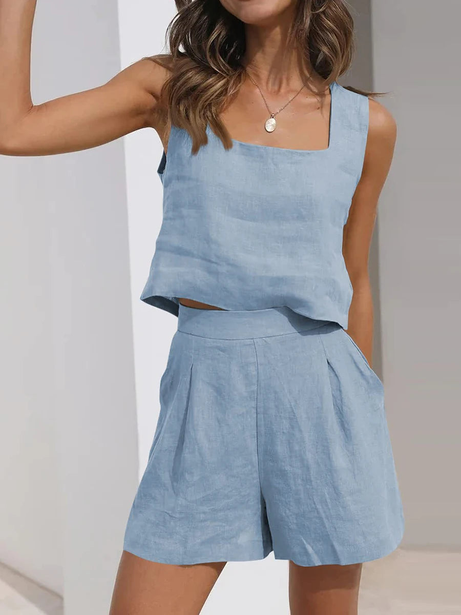 Isla | Linen Two-Piece Set