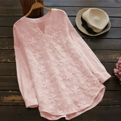 Brianna embroidered lace blouse – view 8