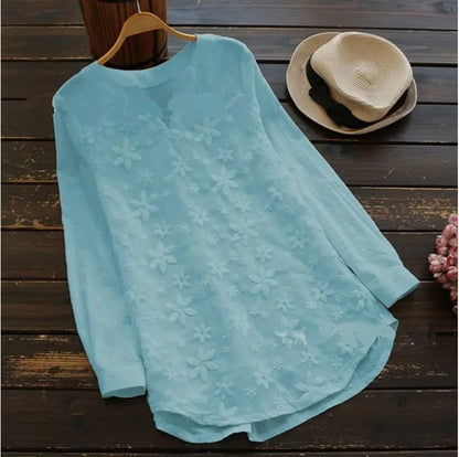 Brianna embroidered lace blouse – view 3